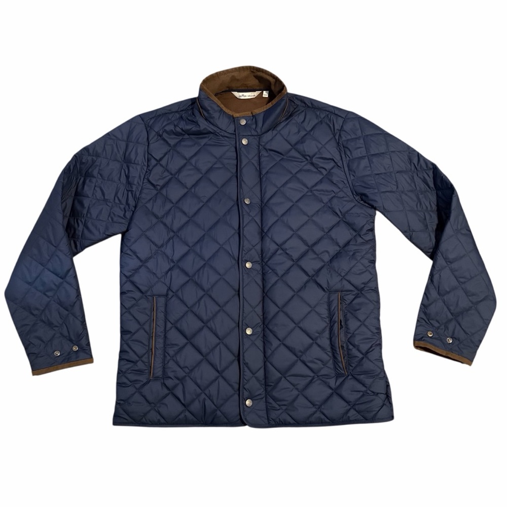 Peter Millar Navy Quilted Jacket